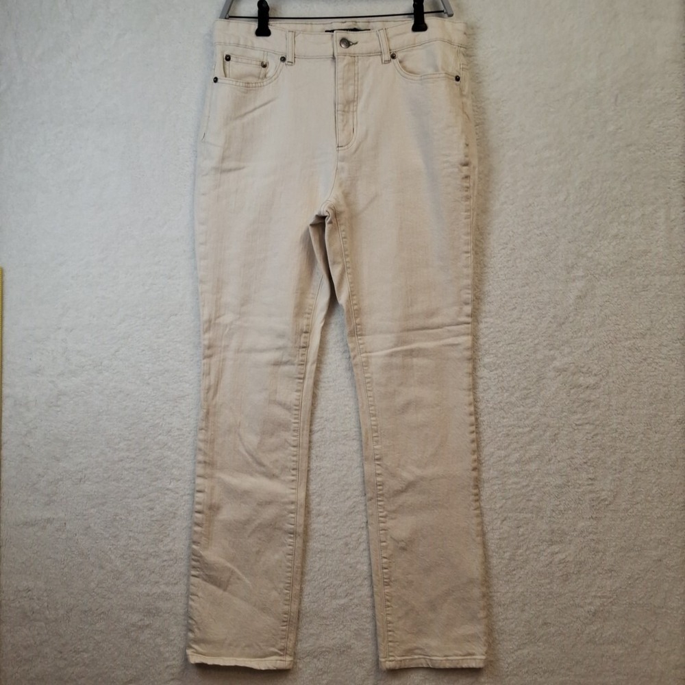 Lauren Ralph Lauren Jeans Women's Size 12 White Comfort Stretch Straight